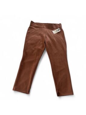 Mixit Faux Suede Leggings in Brown